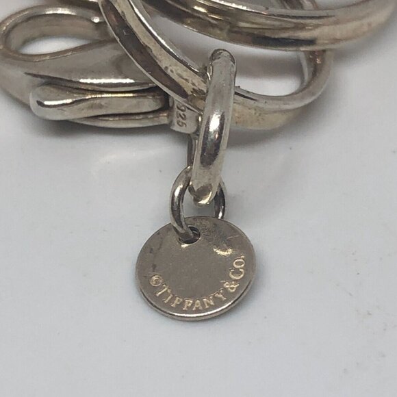 Tiffany & Co. Silver Rubedo 1837 Interlocking Circle Bracelet 8.5" - Picture 5 of 11